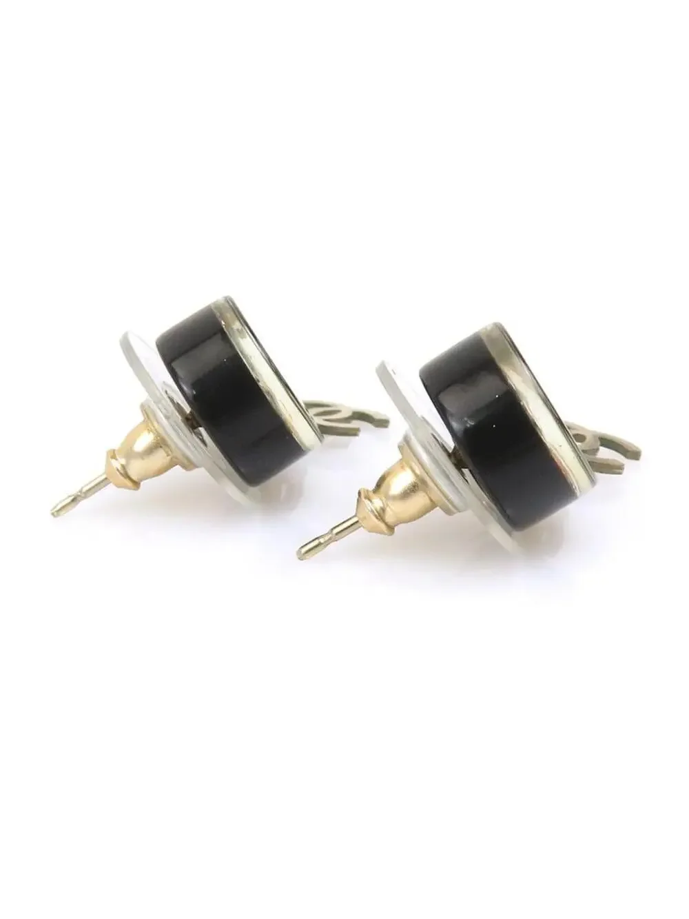 Auth Chanel Cc Logo Pierce Earrings #303138C32B